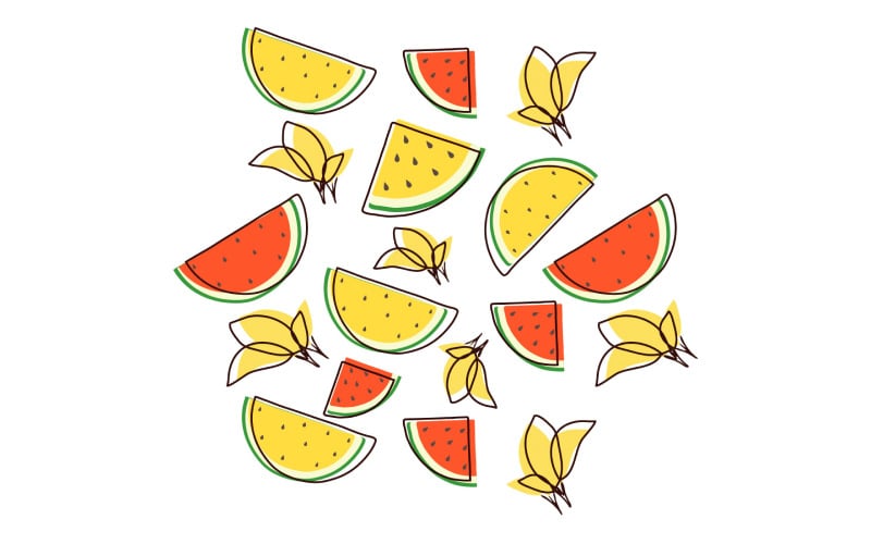 Arbuz Bezszwowy Wzór