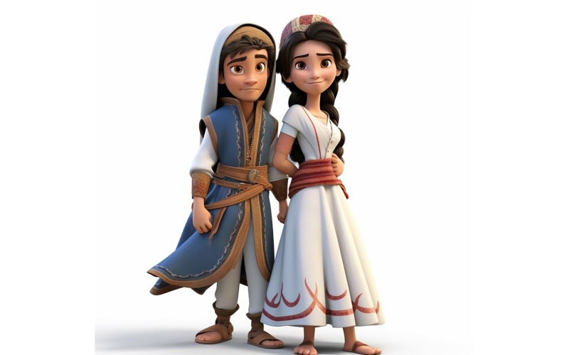 Fiú és lány páros világ Versenyek hagyományos kultúrruhában 78