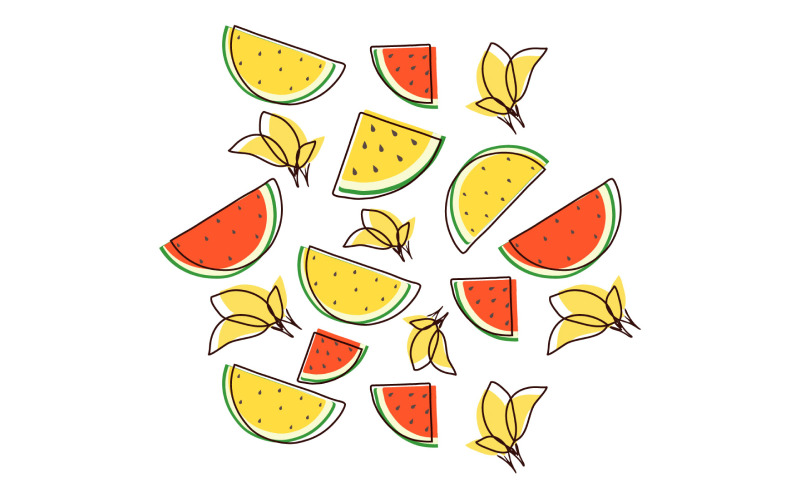 Görögdinnye Seamless Pattern