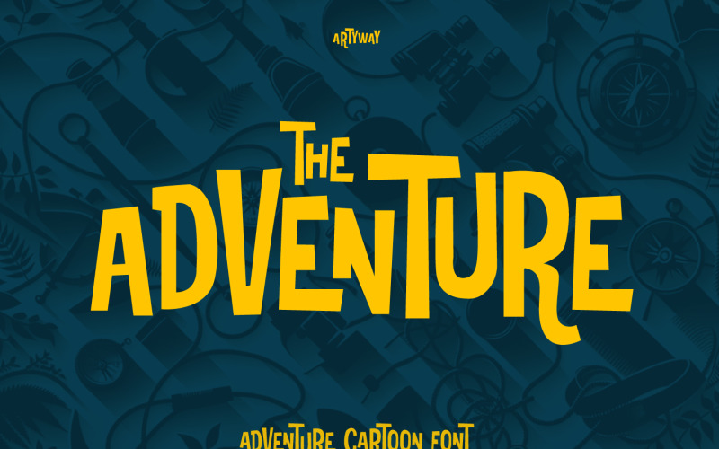 Adventure Cartoon: la tipografía perfecta para diseños divertidos y divertidos