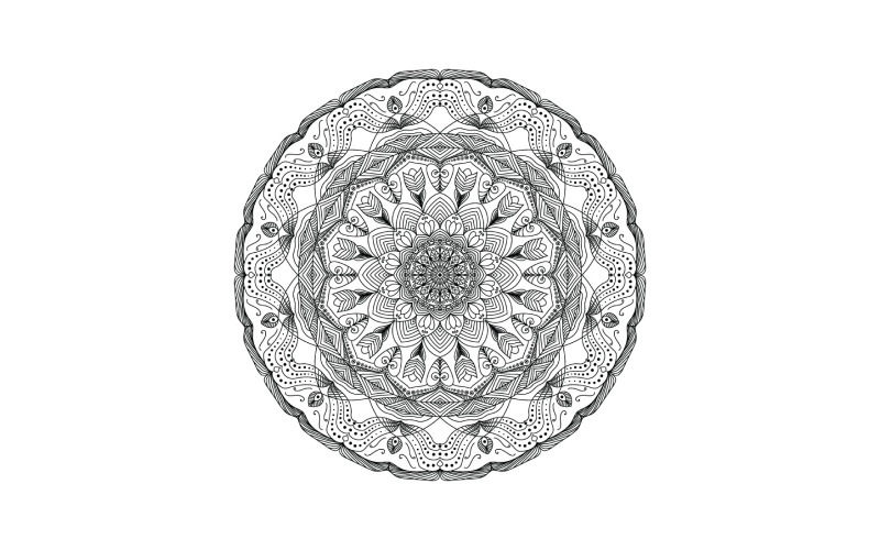 Mandala Nirmana grafické ilustrace