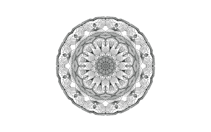 Mandala Nirmana-Grafikillustration