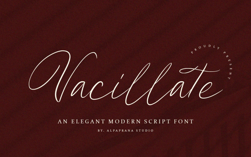 Vacilar - Fonte de Script Moderno