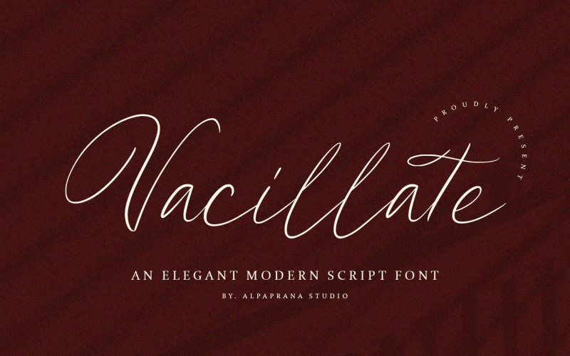 Vacillate - современный шрифт