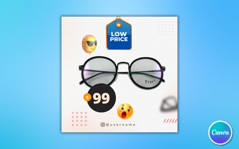 Optometrist Social Media-sjabloon 10 - Volledig bewerkbaar in Canva