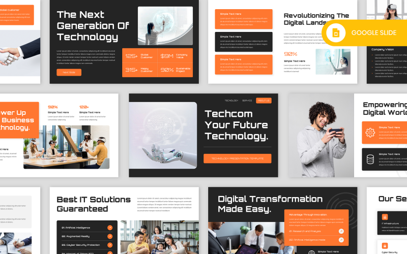 Techcom – ІТ і технології Google Slide Template
