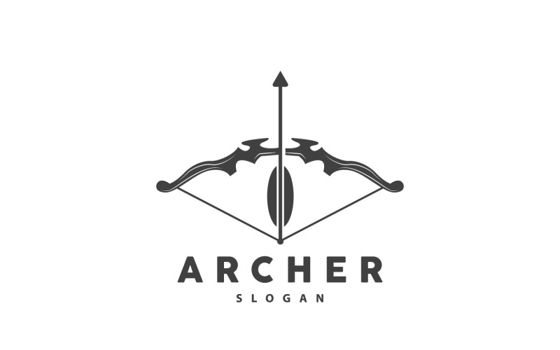 Archer Logo Arrow Vector Design SimplesV1