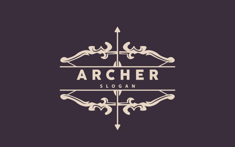 Archer Logo Arrow Vector Design SimplesV9