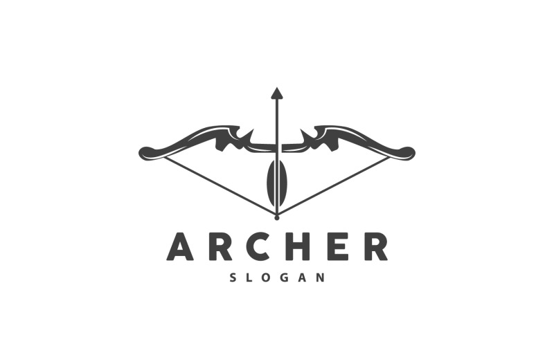 Archer Logo Flèche Vecteur Simple DesignV3