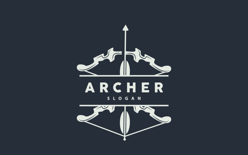 Archer Logotyp Arrow Vector Enkel DesignV14