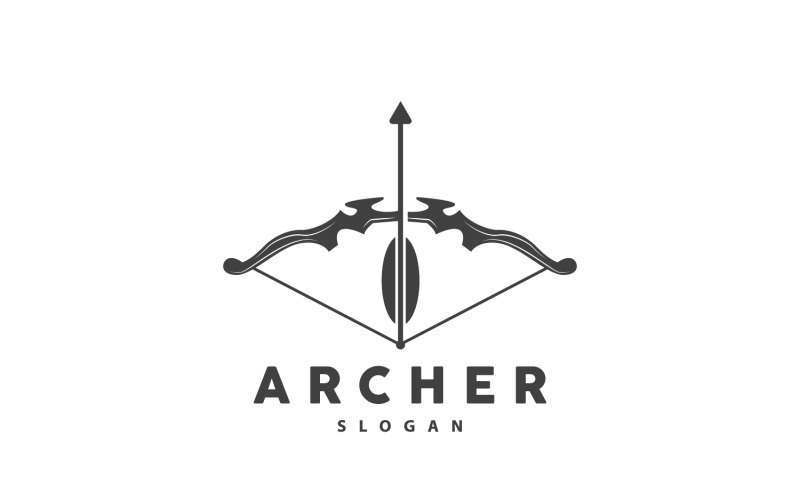 Archer Logotyp Arrow Vector Enkel DesignV1