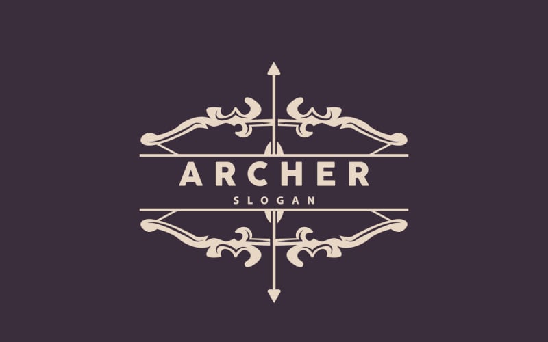 Archer Logotyp Arrow Vector Enkel DesignV9
