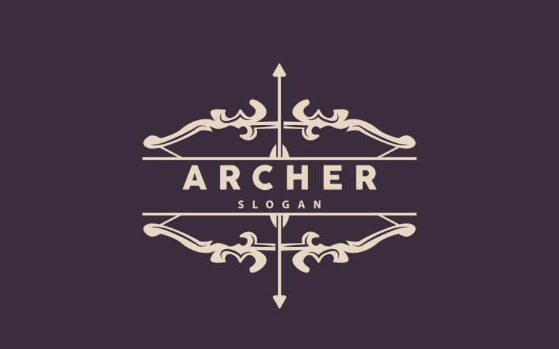 Archer Logotyp Arrow Vector Enkel DesignV9