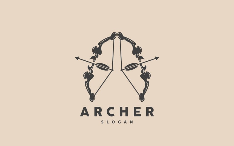 Arciere Logo Freccia Vector Simple DesignV12