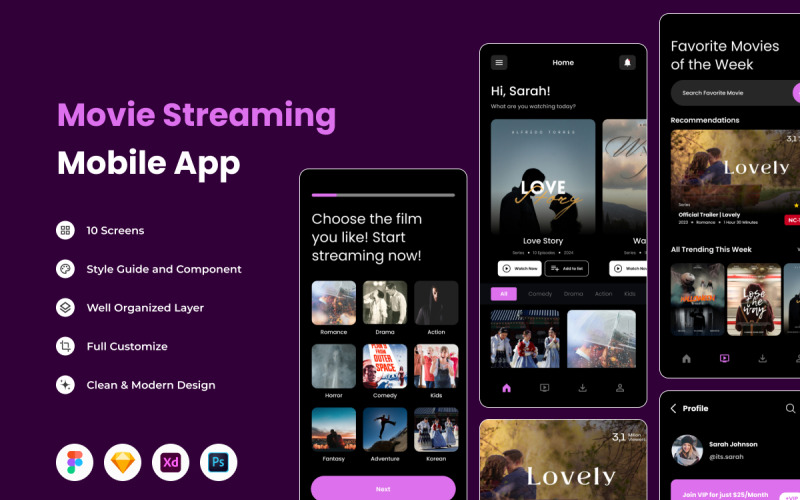 Movio - Application mobile de streaming