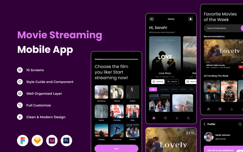 Movio - Streaming mobilapp