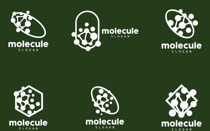 Neuron Logo Molecuul Logo Ontwerp SET8