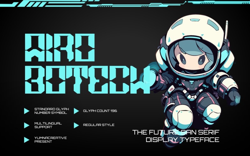 Airobotech – Future Sans Serif betűtípus