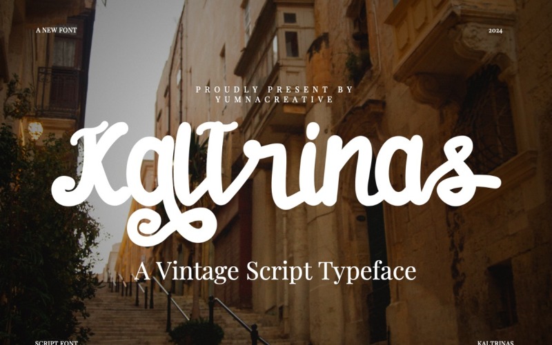 Kaltrinas - Fonte de script vintage