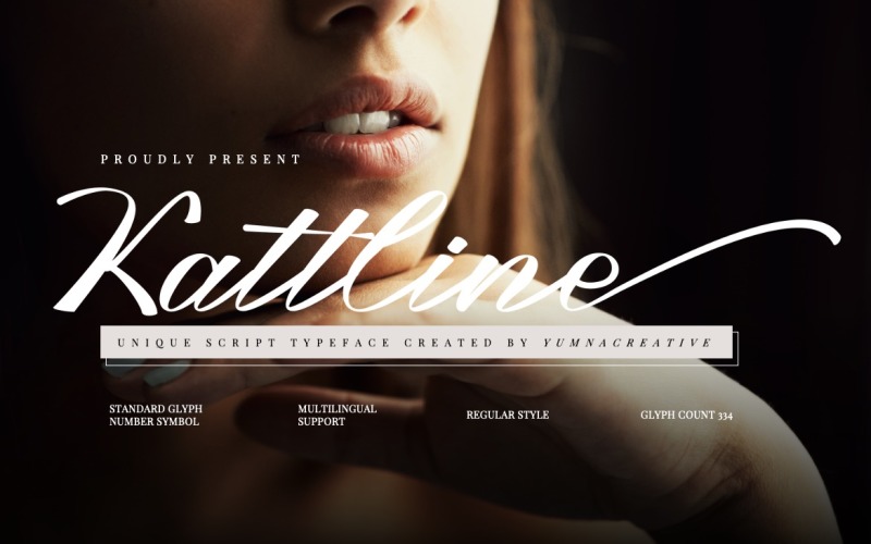 Kattline - Fonte de script exclusiva