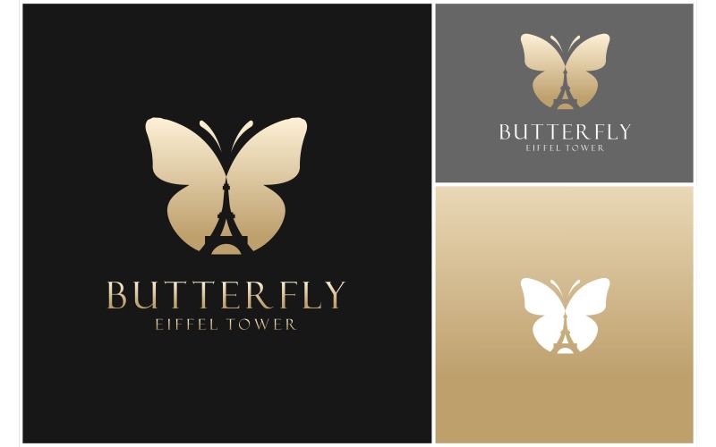 Logo De Luxe Tour Eiffel Papillon