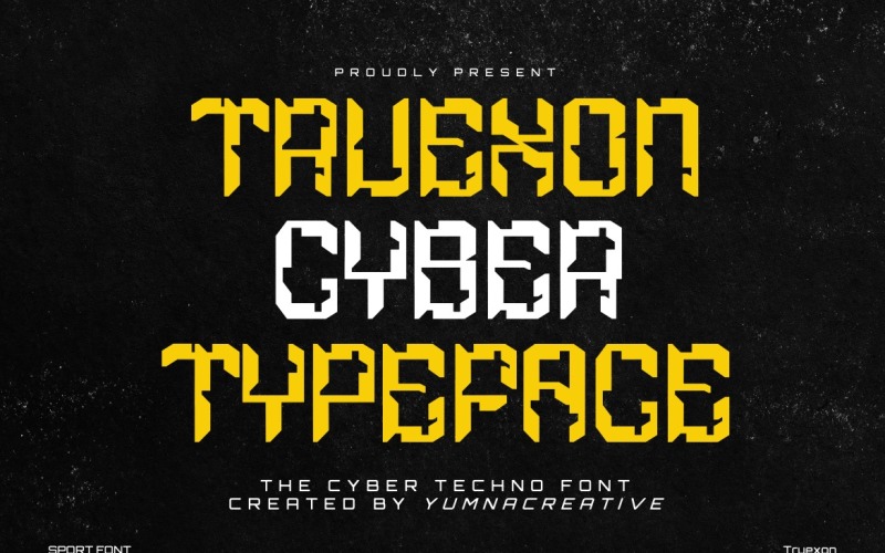 Truexon - Шрифт Cyber Techno