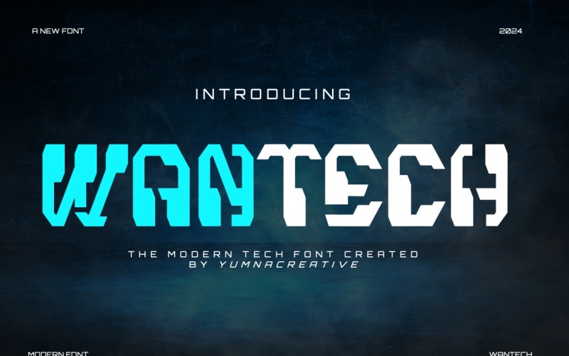 Wantech - Modern Tech betűtípus