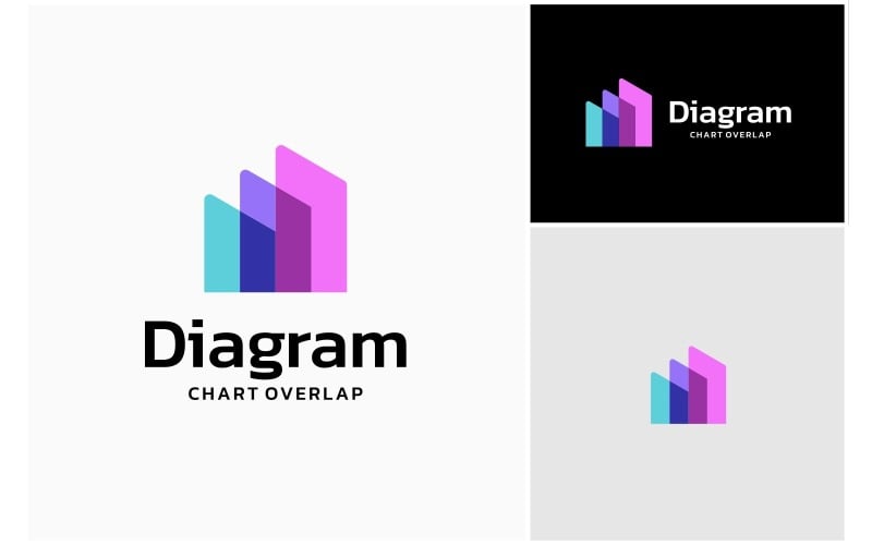 Logo de graphique d'entreprise de données abstraites