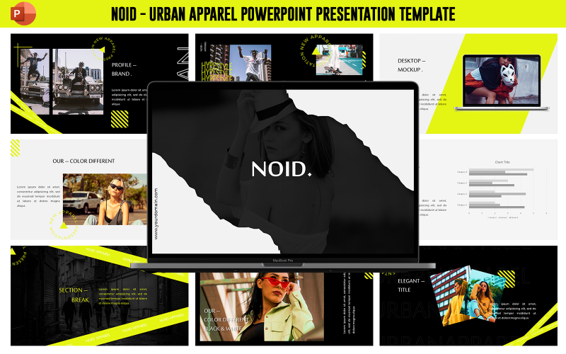 Noid - Modello di presentazione di abbigliamento urbano
