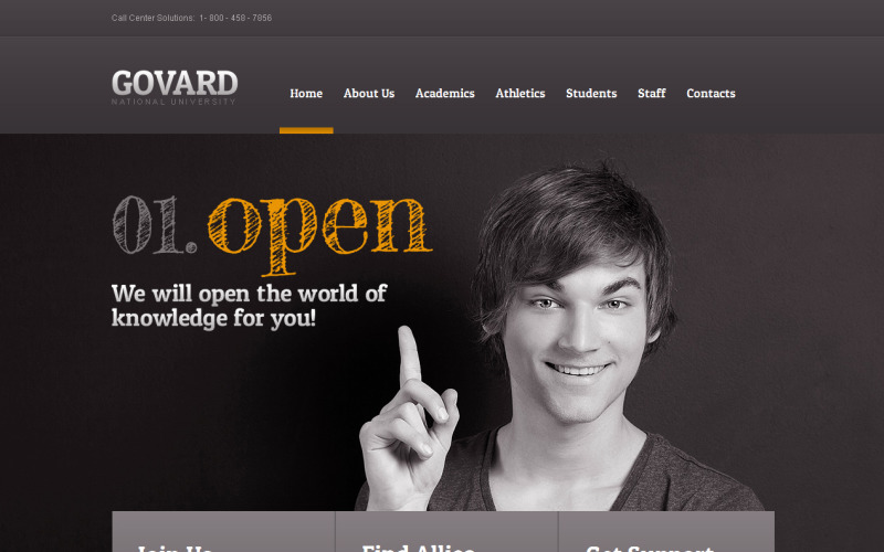 html шаблон university moto cms