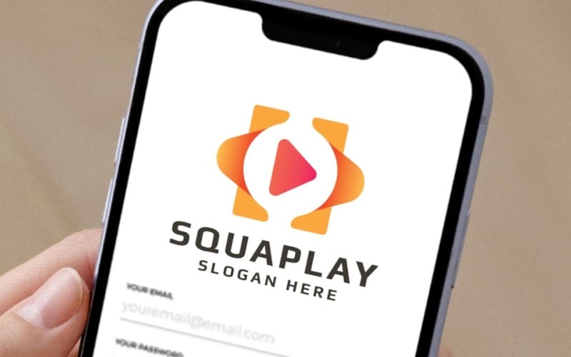 Obchodní Logo Square Media Play