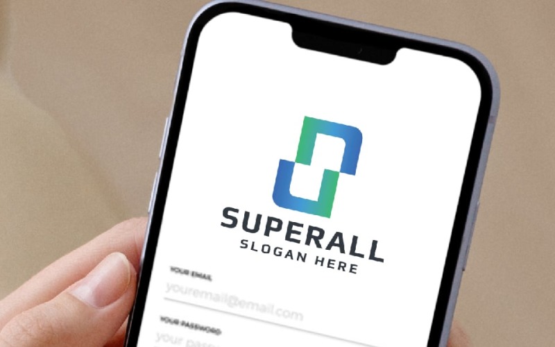 Superall лист S бізнес логотип