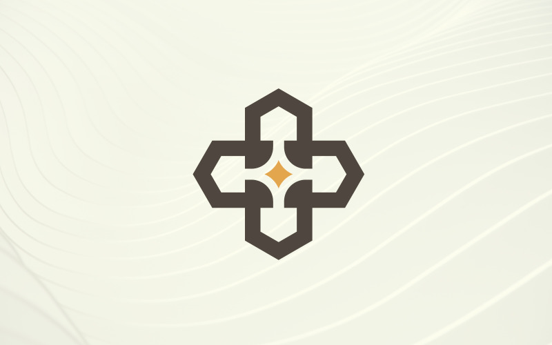 Designvorlage für das Haus-Stern-Logo