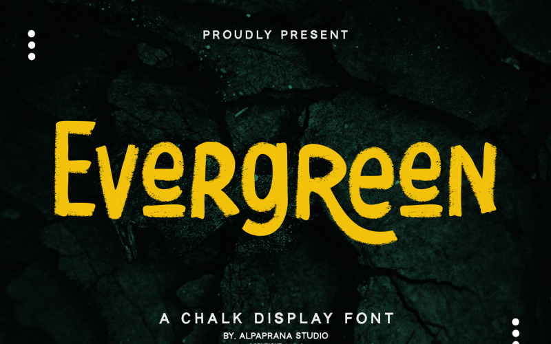 Evergreen — современный шрифт для отображения