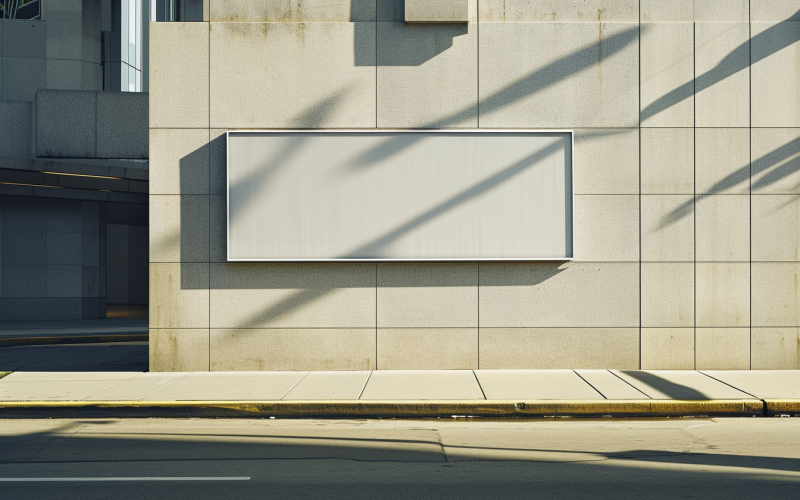 Sign Board Mockup on Building Wall 150.