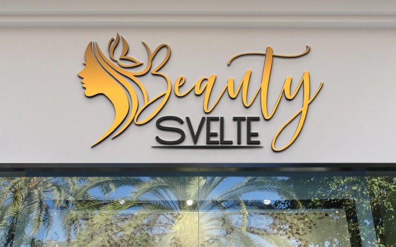 为现代美容企业设计 Beauty Svelte 标志