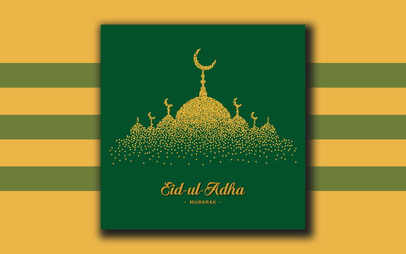 Eid-ul-Adha Design för sociala medier