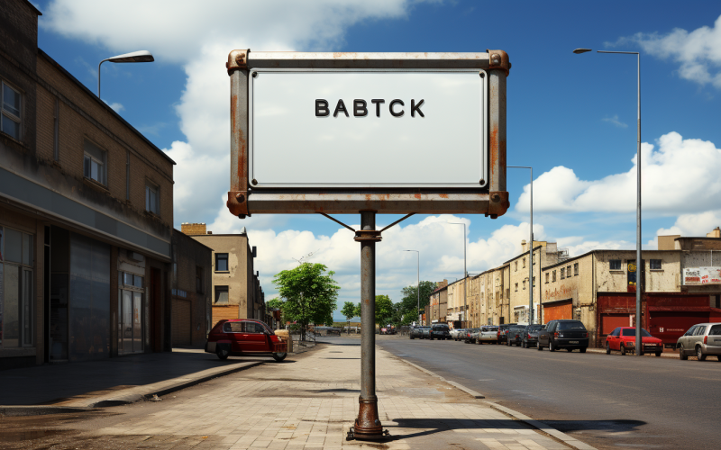 Makieta przydrożnego billboardu Szablon oznakowania zewnętrznego 214