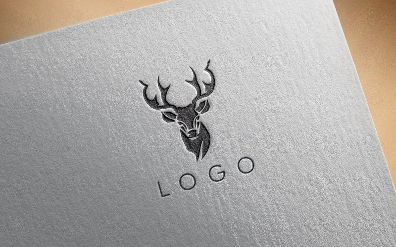 Logotipo elegante de cervo 6-0563-23