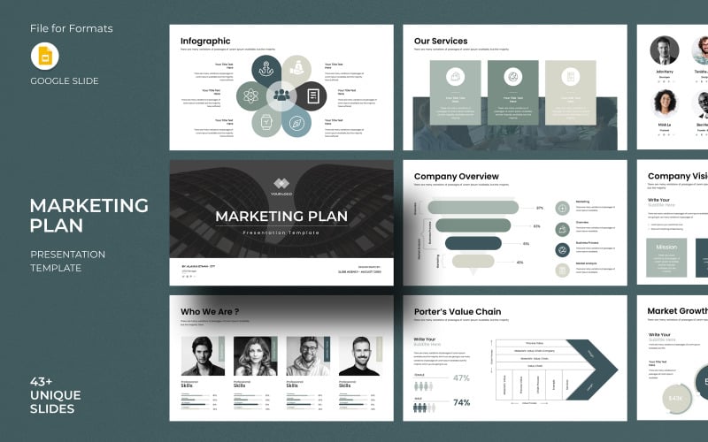 Marketing Plan Google Slide Template_ - TemplateMonster