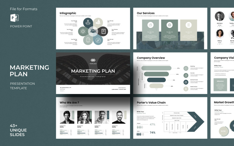 Modelo de apresentação de plano de marketing__