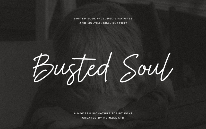 Busted Soul Moderne Signaturschriftart