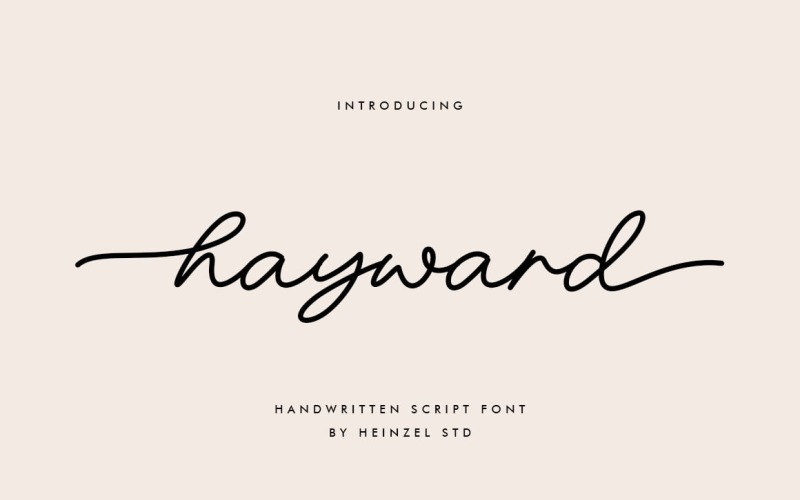 Carattere script scritto a mano Hayward