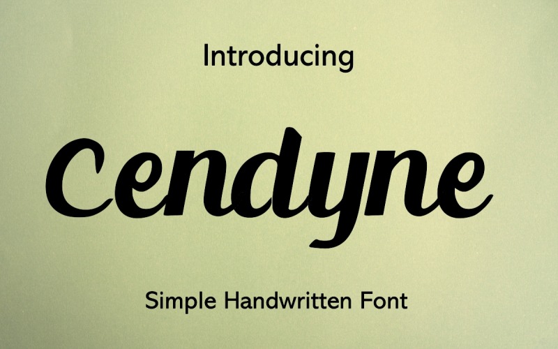 Cendyne Современный рукописный шрифт