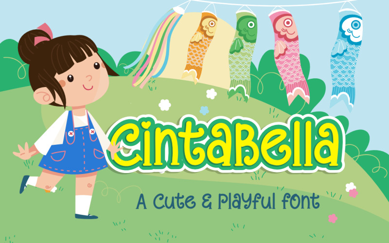 Cintabella aranyos és játékos betűtípus