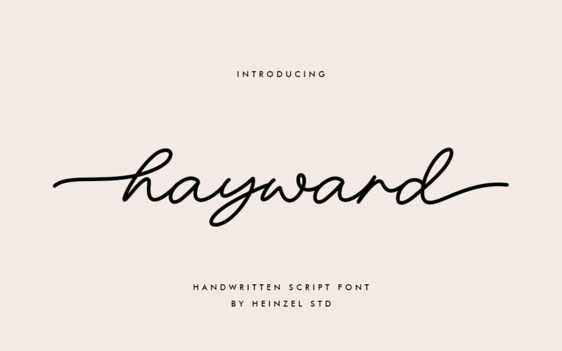 Handgeschriebene Schriftart Hayward