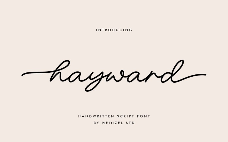Hayward ručně psané písmo skriptu
