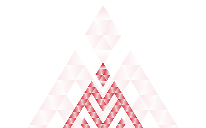 Letra de montanha M no modelo de logotipo