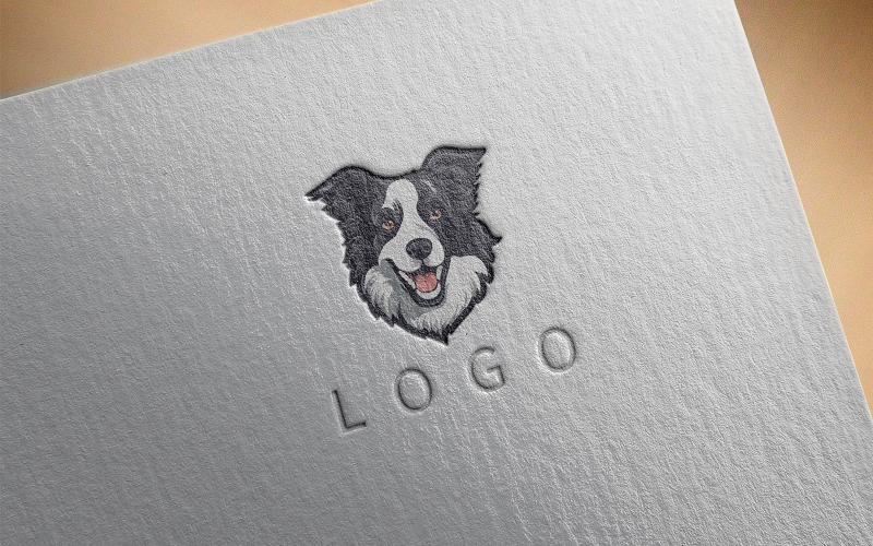 Logotipo de cachorro elegante 2-0347-23