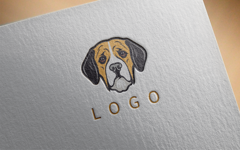Logotipo de cachorro elegante 3-0348-23